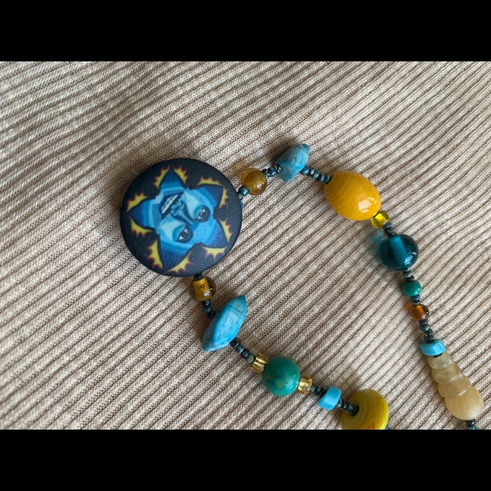 SALE Clay bead choker